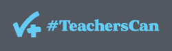 TeachersCan dark gray and blue logo