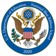 blue ribbon school logo