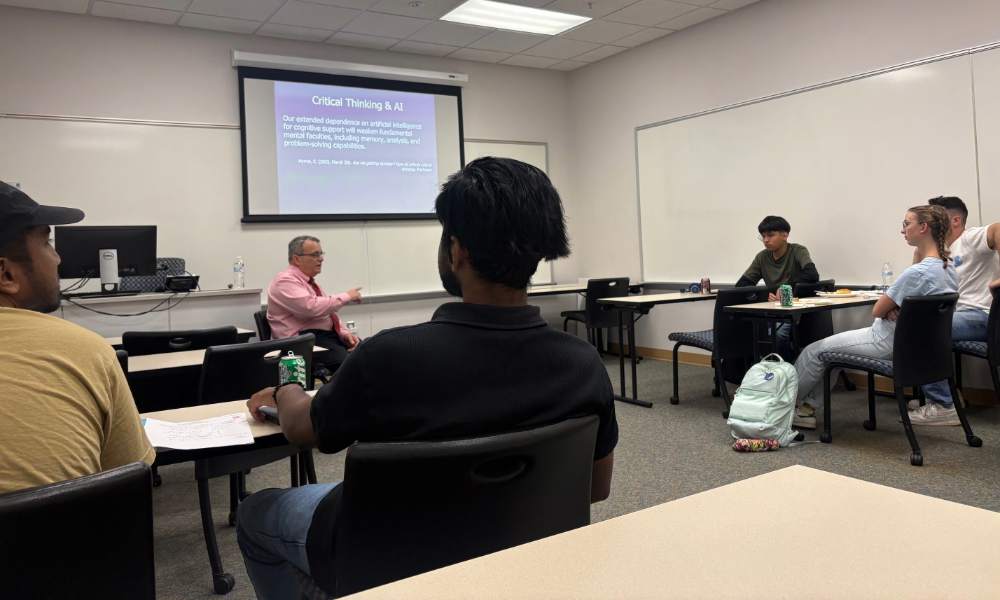 students engaging with presenter during the session