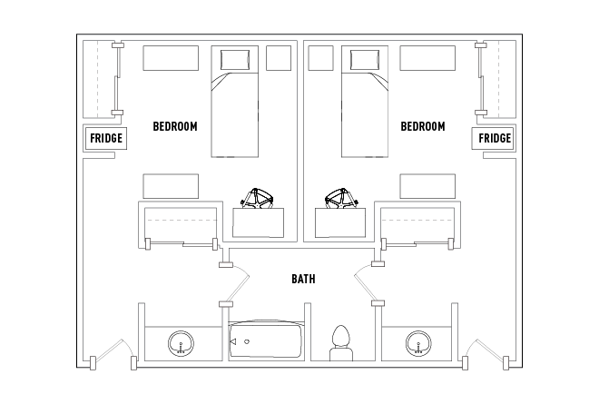 Miramar - 1 Bed - 1 Bath Suite, Residence Hall