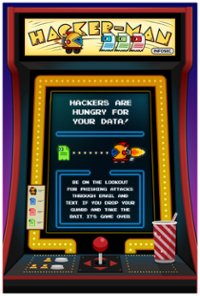 Hacker-man arcade poster