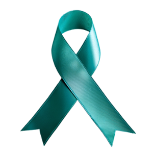 teal awareness ribbon