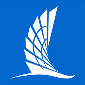 Blue and white TAMUCC logo