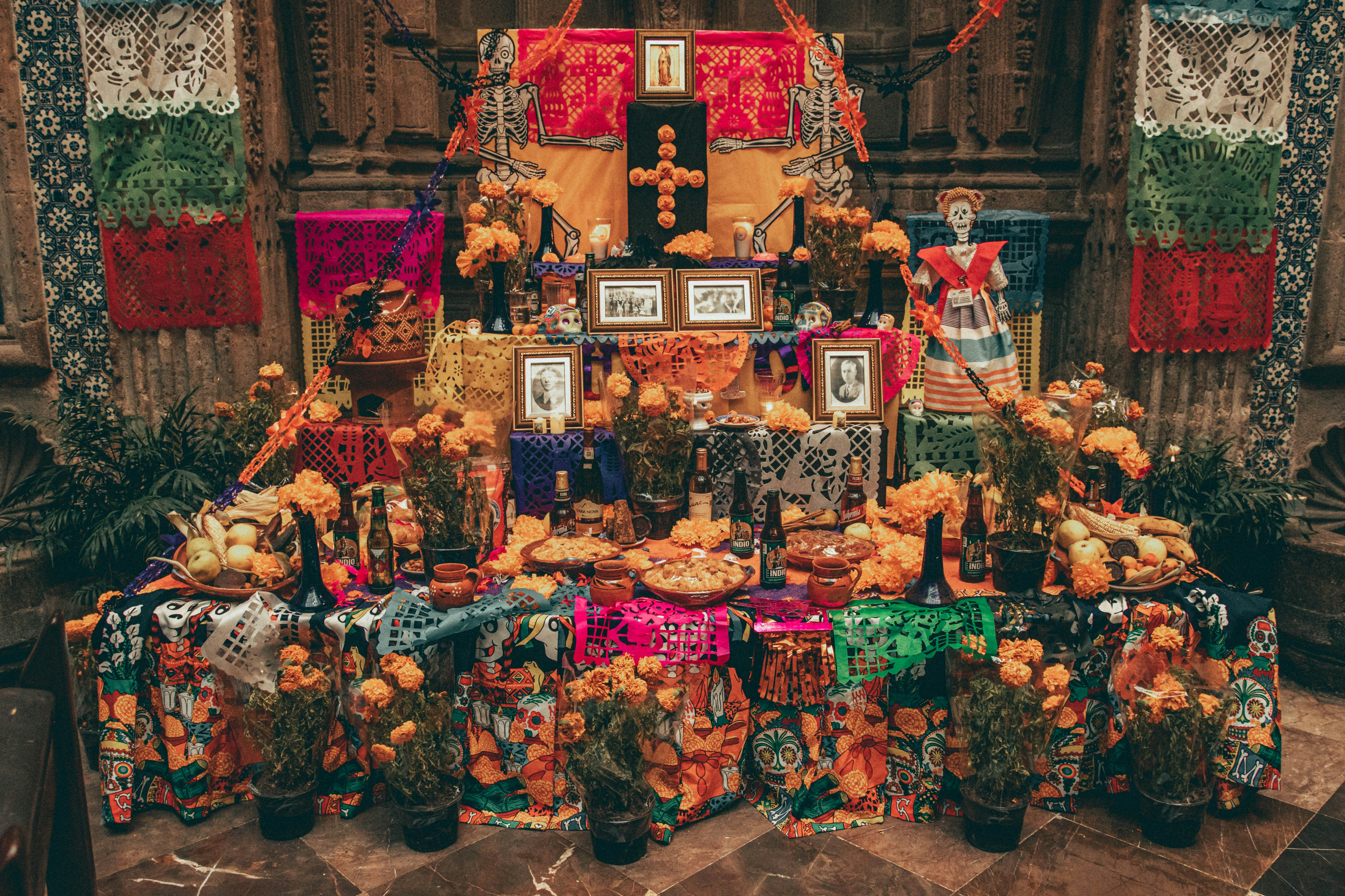 Image of Ofrenda altar for Dia De Los Muertes