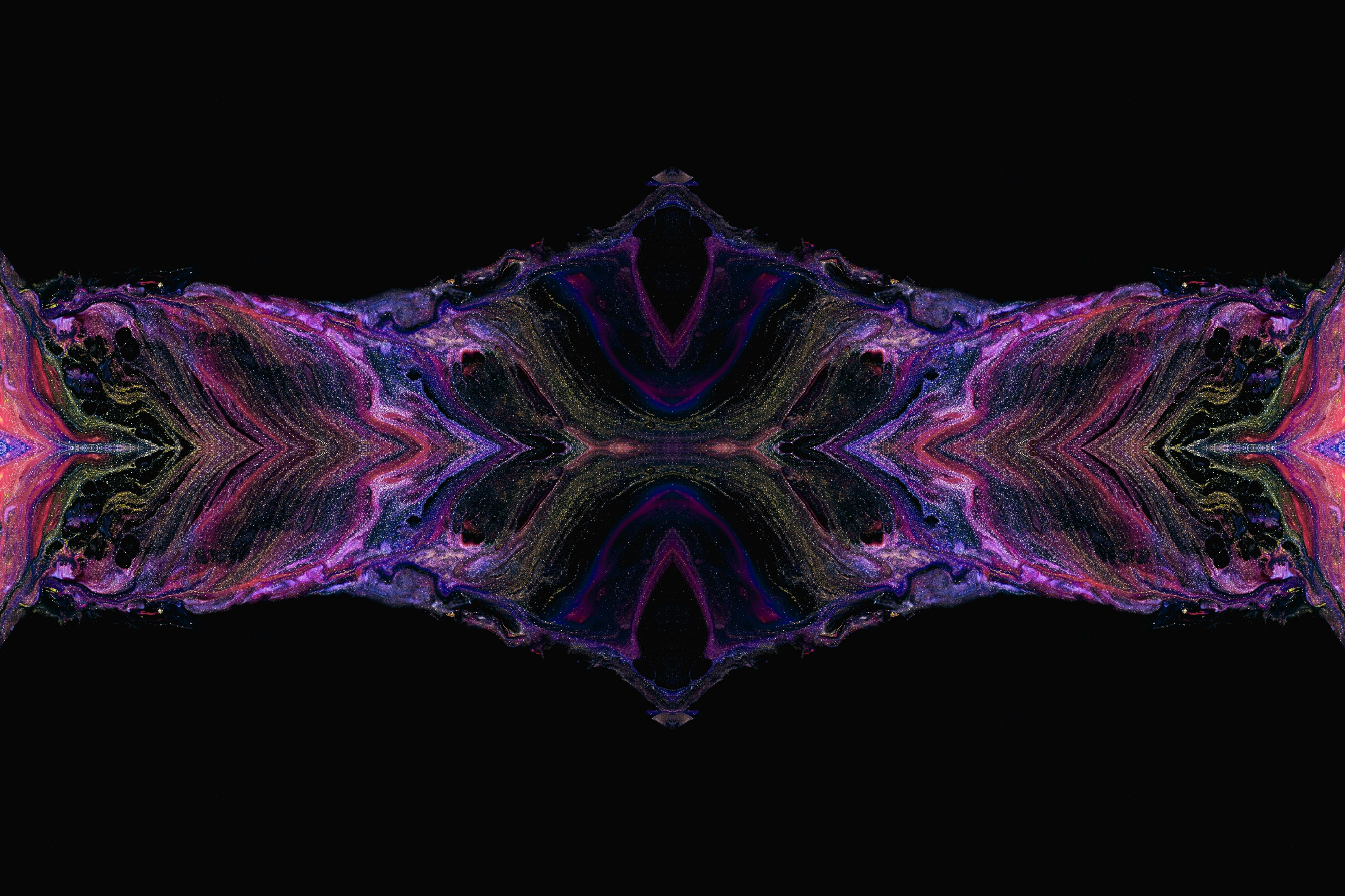 Black and purple artwork by Susan Wilkinson