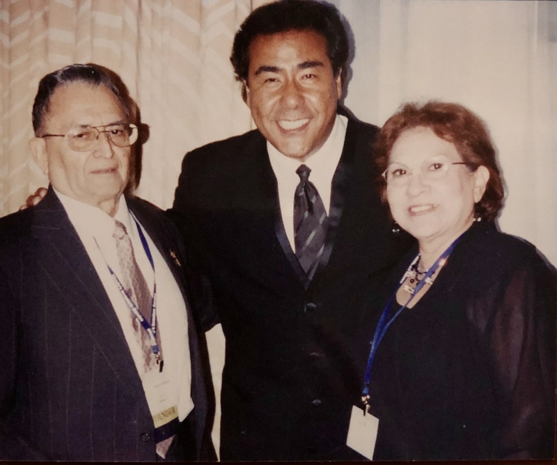 Arturo Vasquez, John Quinones, ABC Correspondent, and Marie Vasquez at a ALPFA (Association of Latino Professionals in Finance and Accounting) convention.