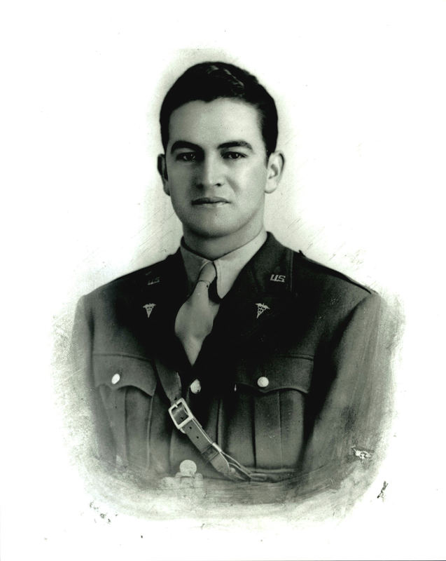 Dr. Garcia's military portrait taken during his World War II service. 