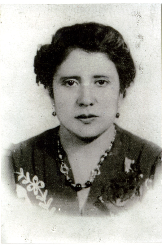 Black and white photo of Concepcion Escalante Vasquez, mother of Arturo Vasquez