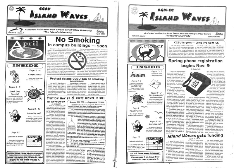 Island Waves issues skips from April 1993 to October 1993