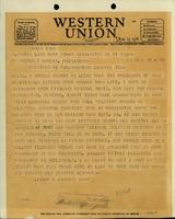 Telegram from Senator Lyndon B. Johnson to Dr. Garcia about honoring Private Longoria with full military honors at Longoria's burial. 