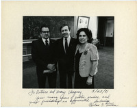 Image Arturo and Marie Vasquez with Texas State Senator Carlos Truan.