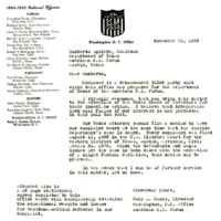 A letter from Rudy L Ramos, AGIF, Washington D.C. Office to Humberto Aguirre, AGIF, Department of Texas.