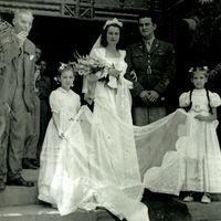 Dr. Hector P. Garcia and Wanda Fusillo on their wedding day. 