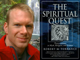 Eric Luttrell's portrait with the book cover from The Spiritual Quest