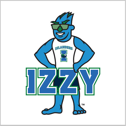 Standing Izzy with Name Logo