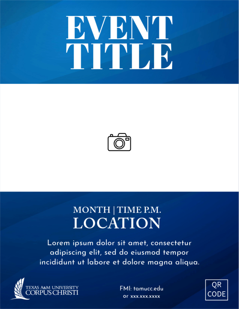 Blue Gradient with Photo