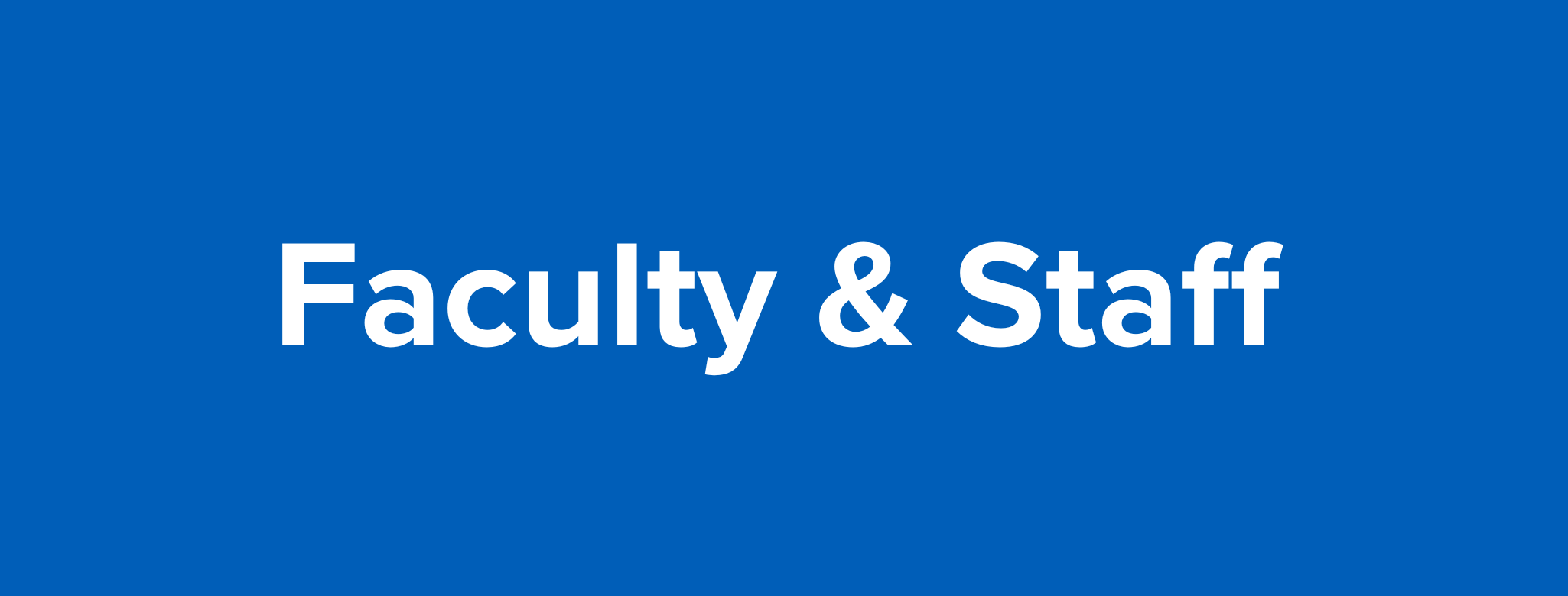 Faculty and Staff Link Button