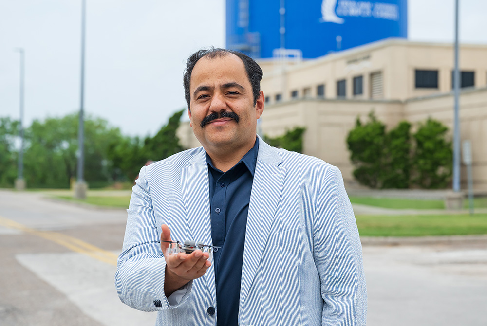 Dr. Mehdi Sookhak with Drone