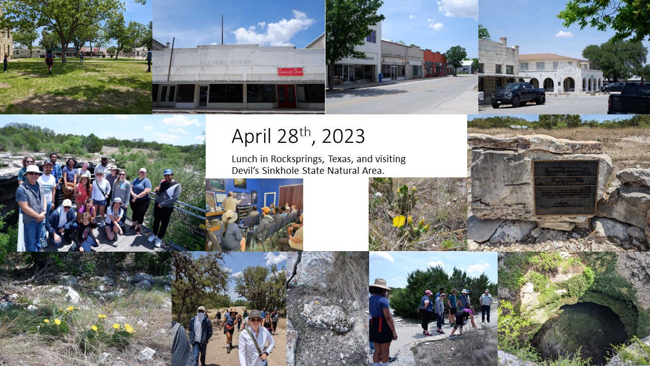 H2O field trip April 28 2023 Rocksprings