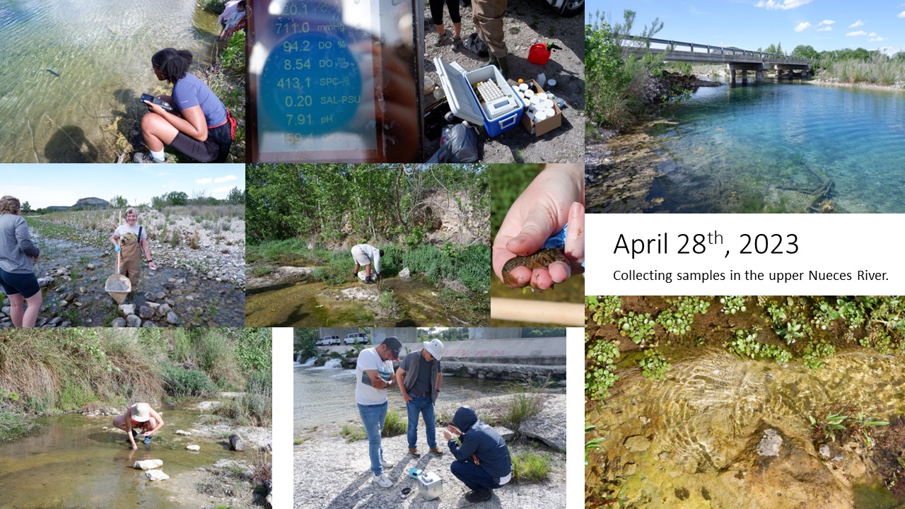 H2O field trip April 28 2023 sampling