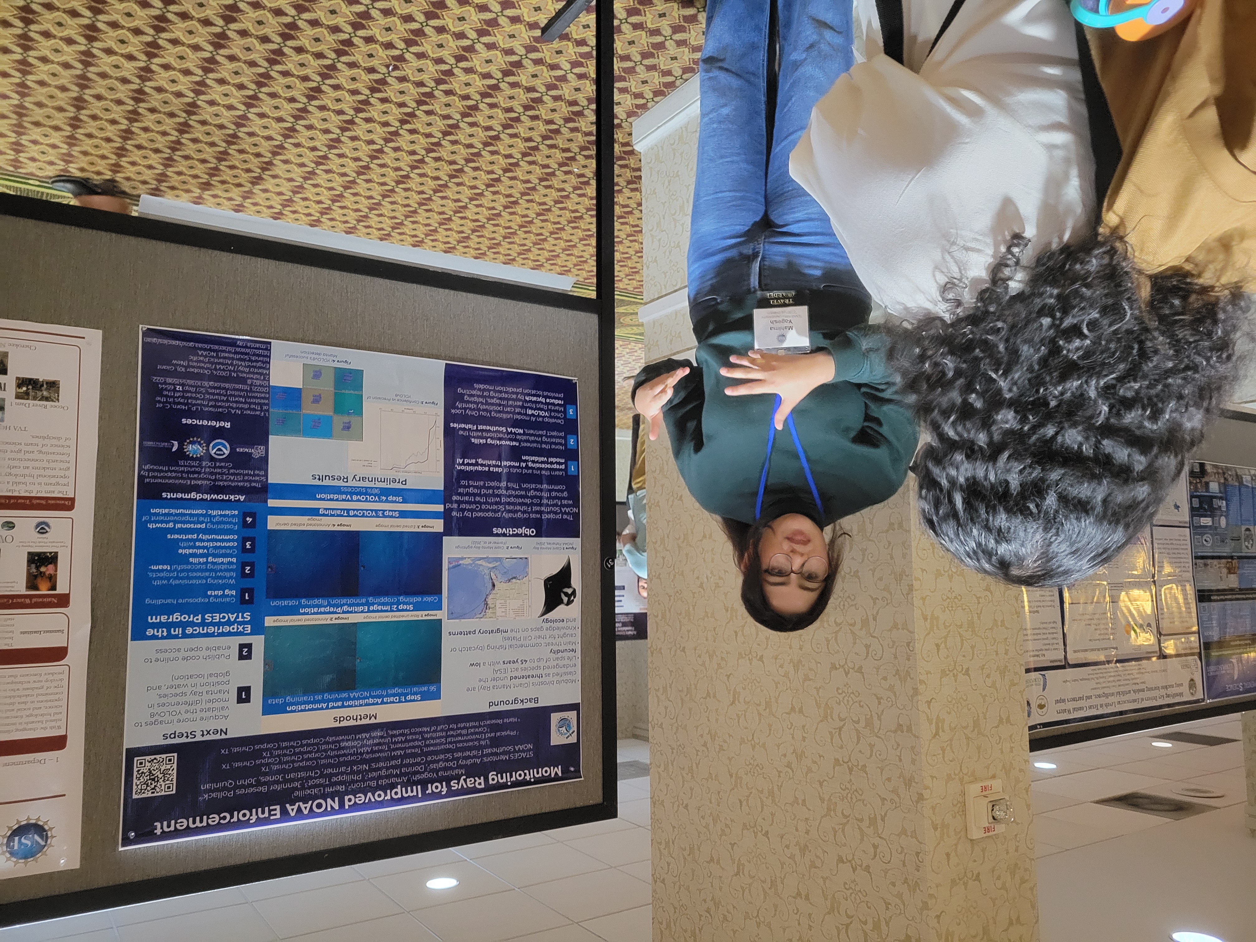 Mahima Yogesh presenting poster at NRT Annual Meeting