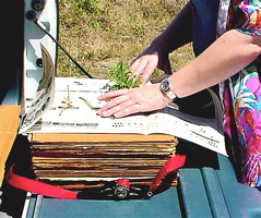 Pressing plant specimens in the field