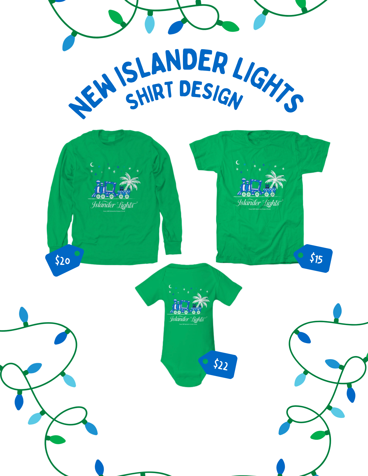2025 Islander Lights T-Shirts Designs with Train