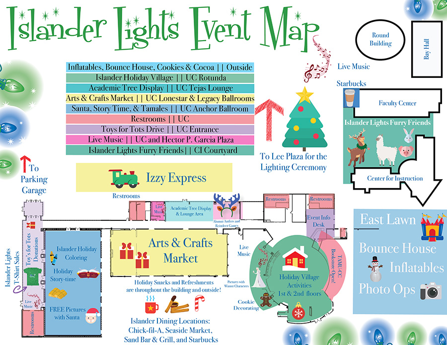 Islander Lights Event Map